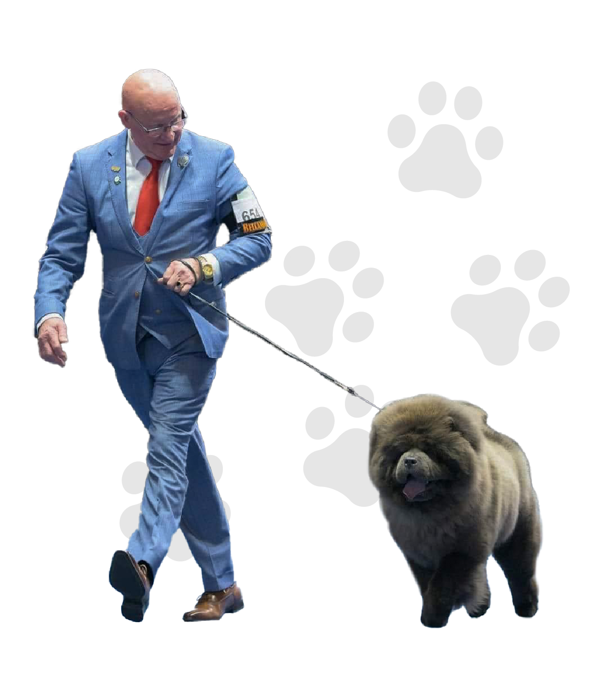 foto jan en jolanda van der stelt met chow chow